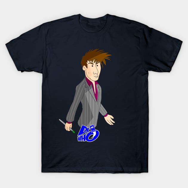 Doctor Who:  TEN TEN TENNANT! T-Shirt by Dimestime